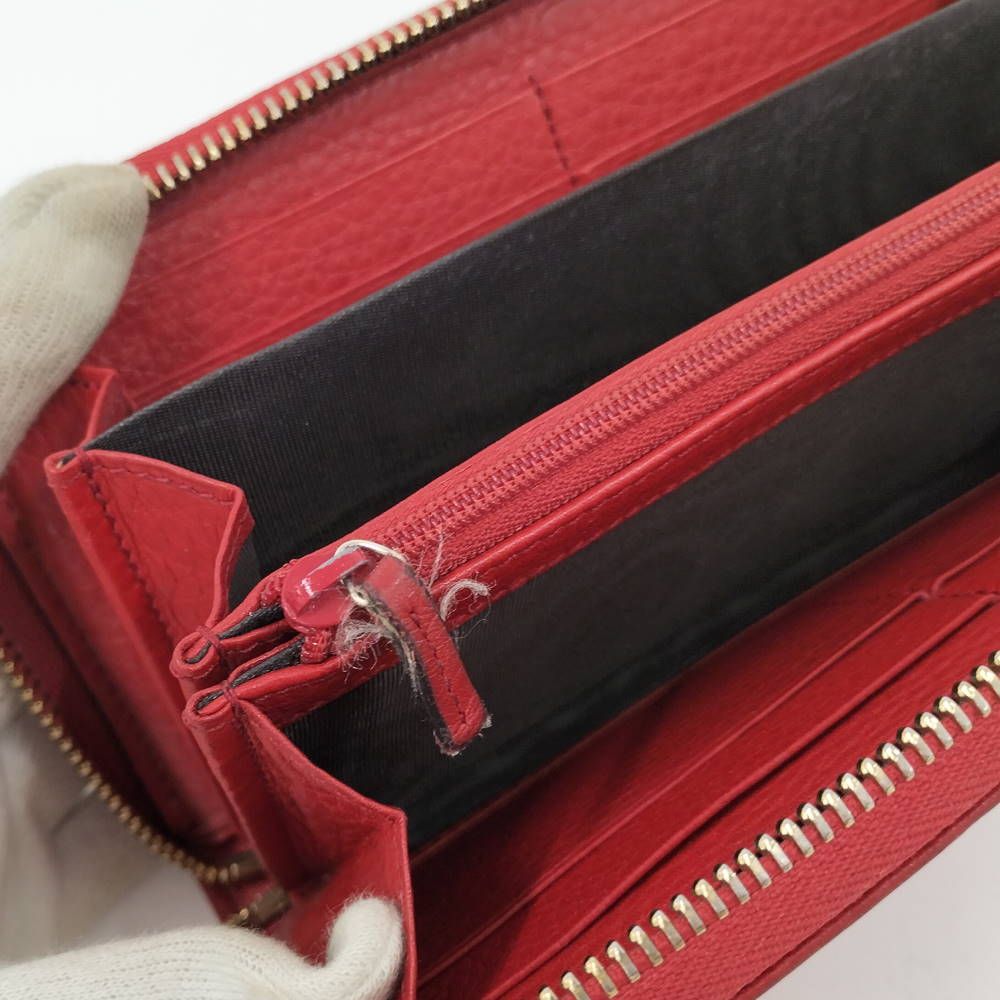 Gucci Zip Around Wallet Soho Interlocking Leather Red — view 8