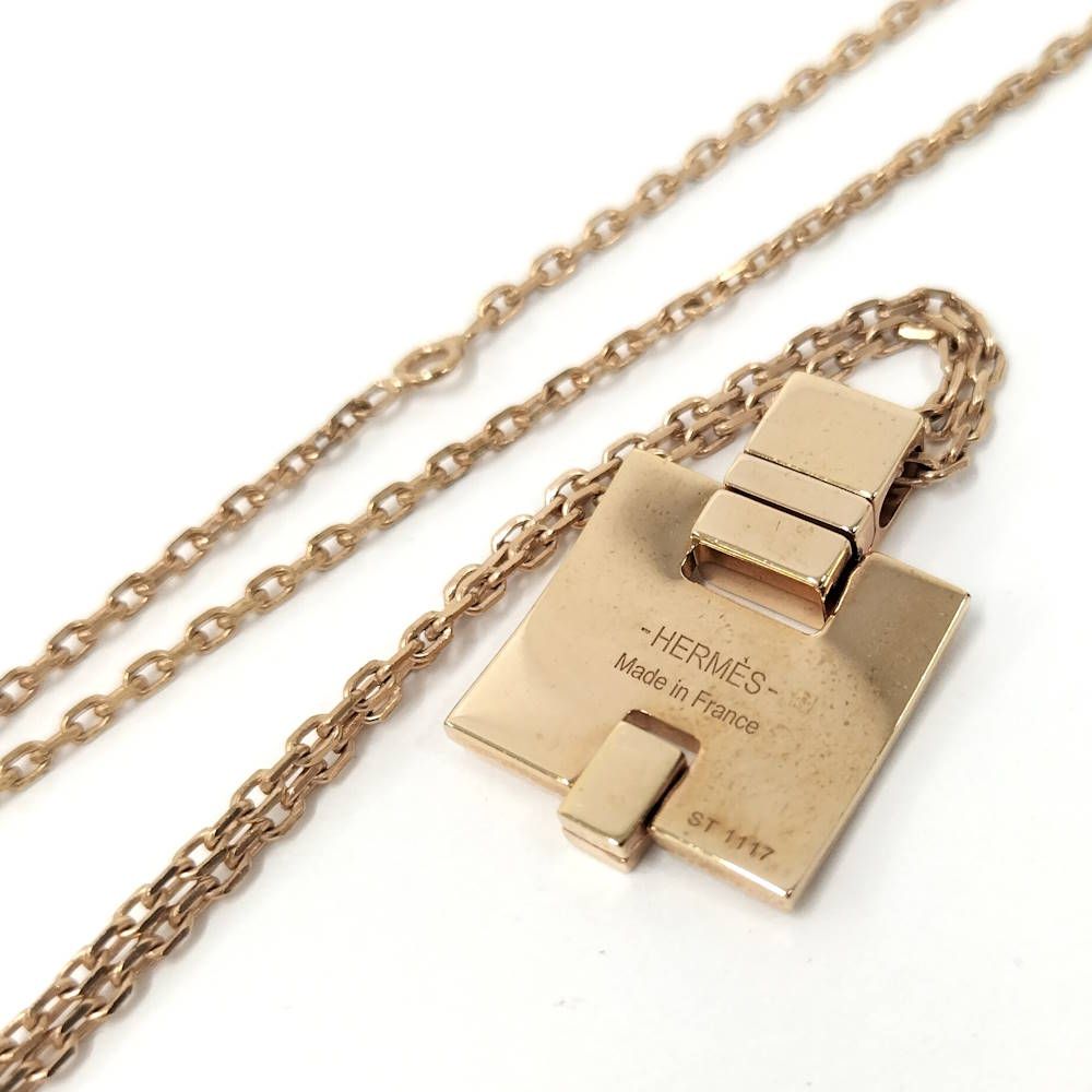Hermes Irene Necklace Gold Black Plated — view 6