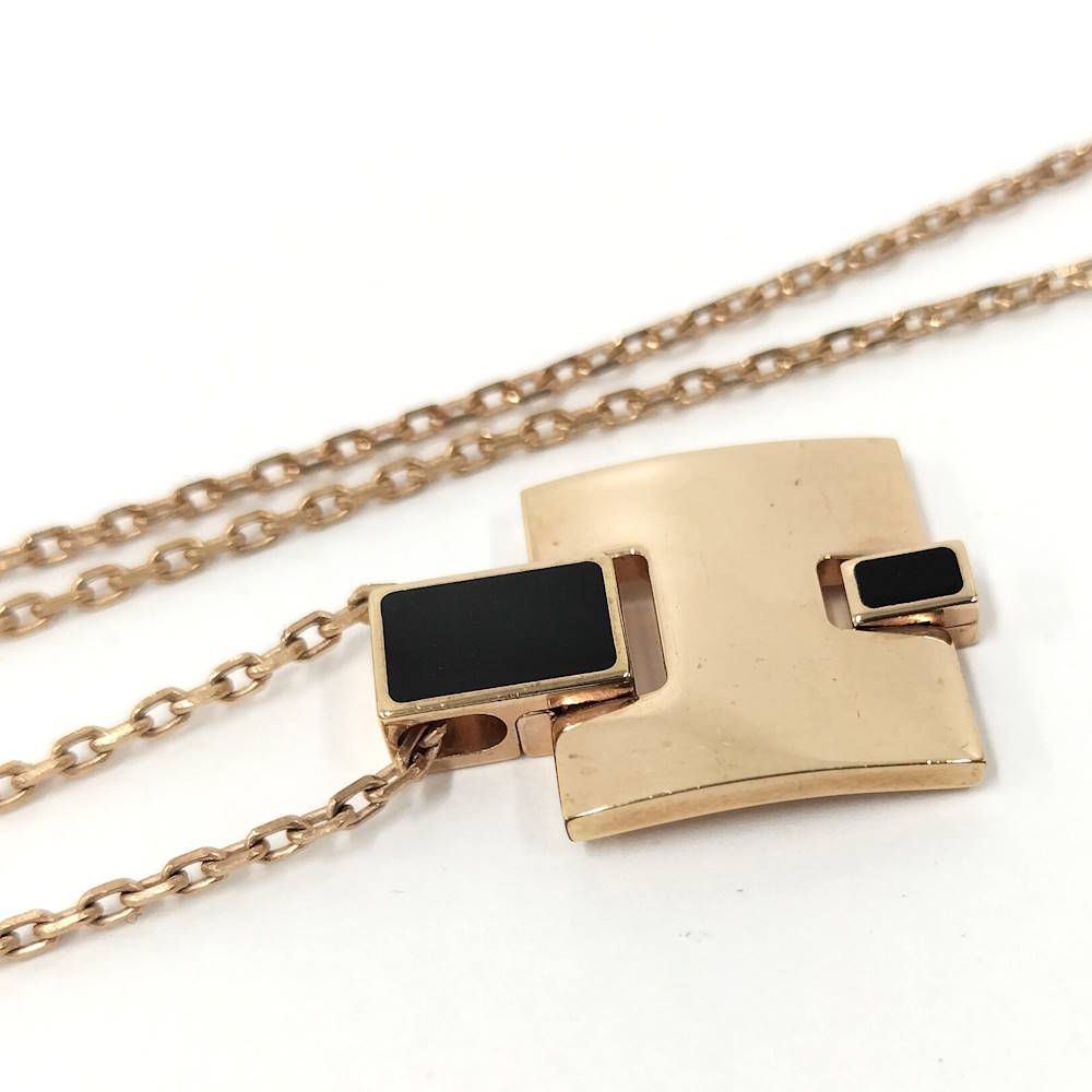 Hermes Irene Necklace Gold Black Plated — view 5