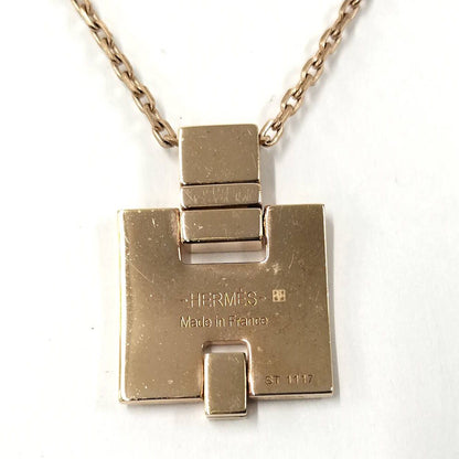 Hermes Irene Necklace Gold Black Plated — view 2