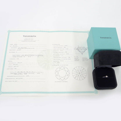 Tiffany & Co Ring Solitaire Platinum Diamond — view 9