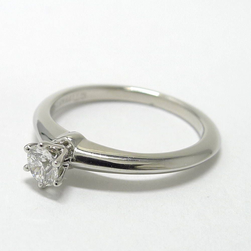 Tiffany & Co Ring Solitaire Platinum Diamond — view 4