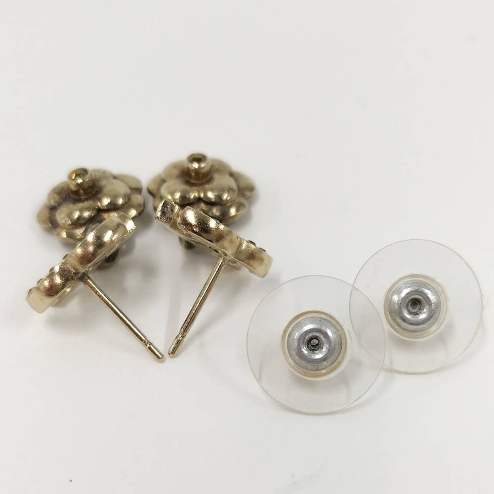 Chanel Earrings Line Stone Coco CC — view 3