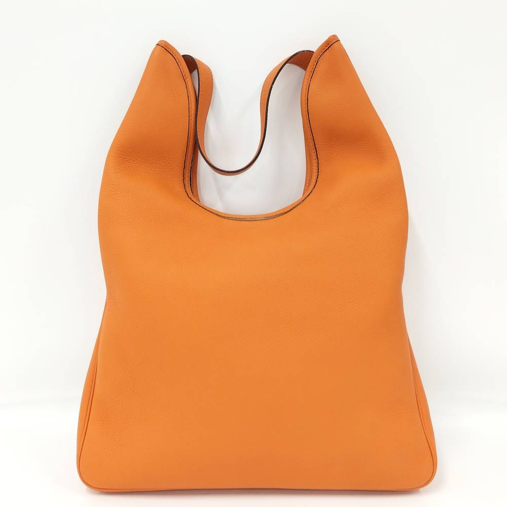 Hermes Masai PM Shoulder Bag Leather Orange — view 2