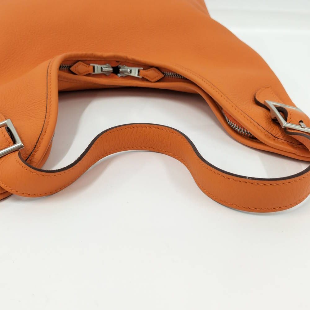 Hermes Masai PM Shoulder Bag Leather Orange — view 6