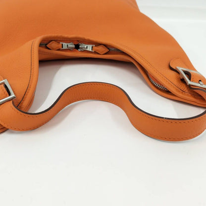 Hermes Masai PM Shoulder Bag Leather Orange — view 6