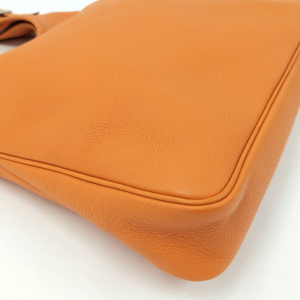 Hermes Masai PM Shoulder Bag Leather Orange — view 3