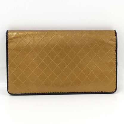 Chanel Bicolor Gold Black Bifold Wallet — view 3