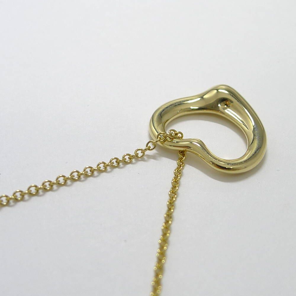 Tiffany & Co Necklace Open Heart 18k Yellow Gold — view 4