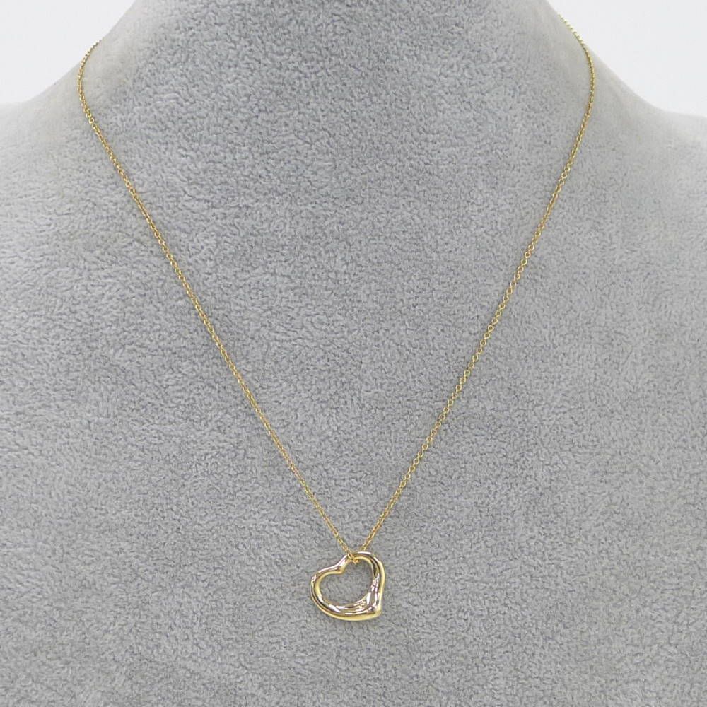 Tiffany & Co Necklace Open Heart 18k Yellow Gold — view 8