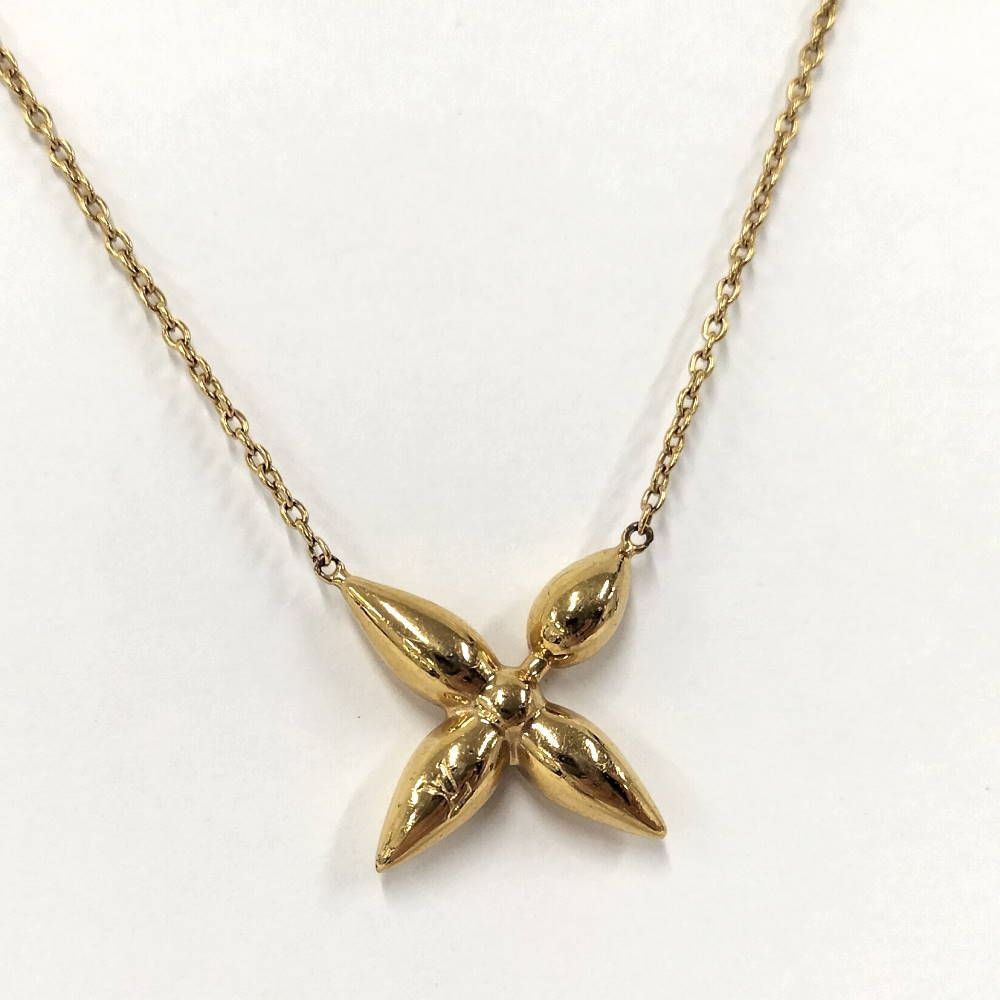 Louis Vuitton Necklace Collier Plated Gold