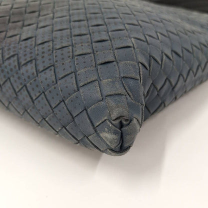 Bottega Veneta Shoulder Bag Intrecciato Leather Navy — view 3