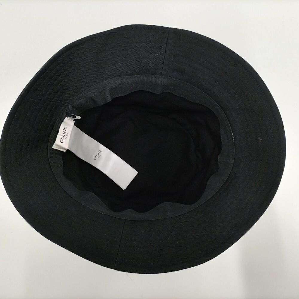 Celine Bucket Hat Black Cotton — view 5