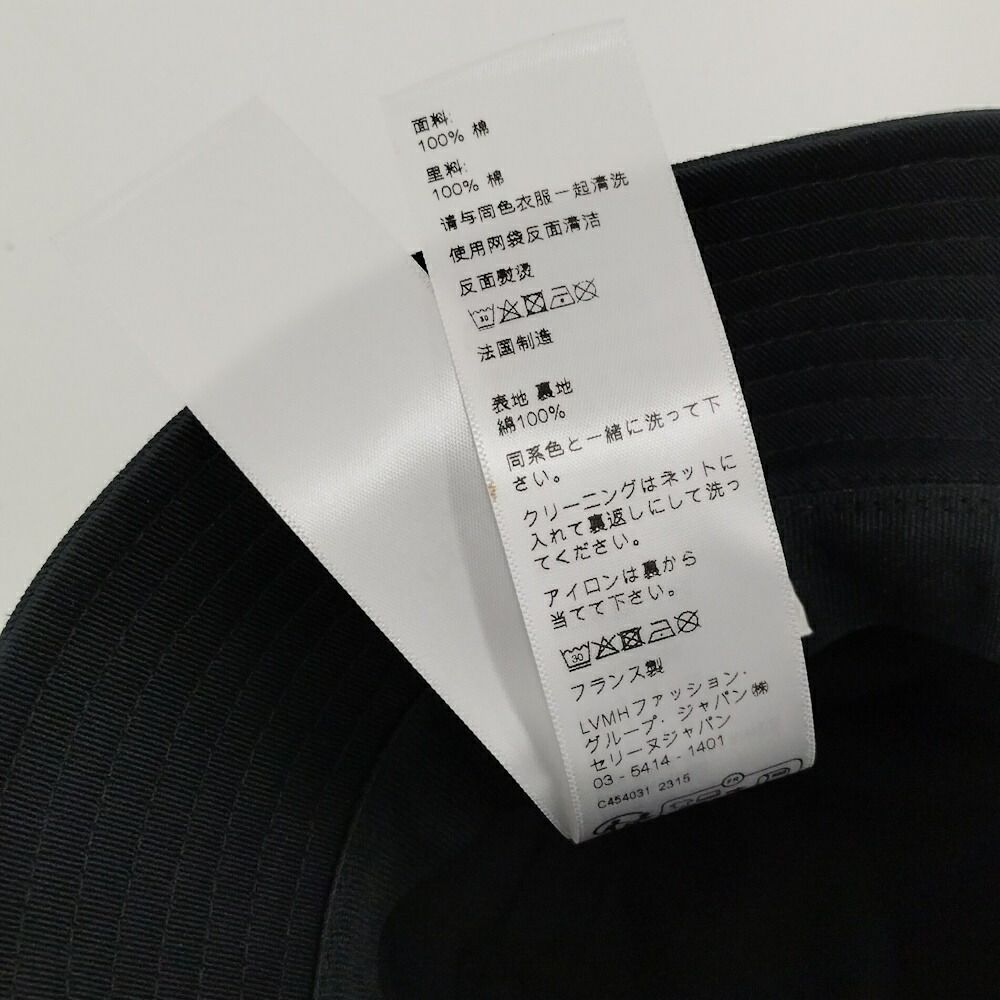Celine Bucket Hat Black Cotton — view 7