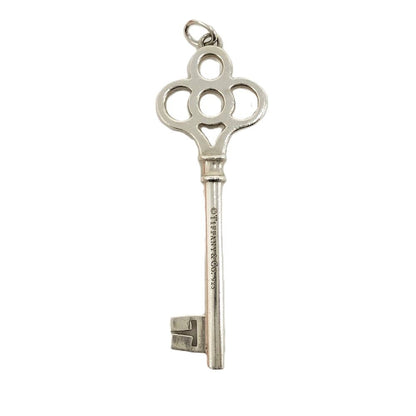 Tiffany & Co Necklace Top Crown Key Silver