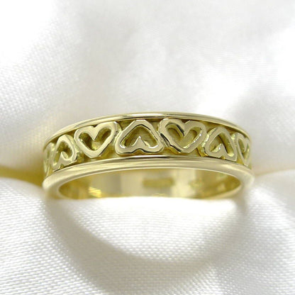 Tiffany & Co Out Heart Ring 18k Yellow Gold