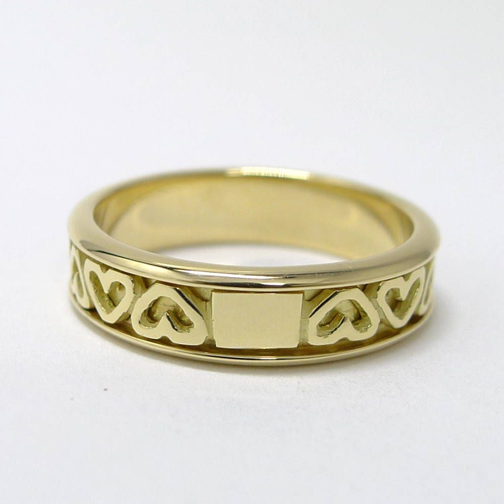Tiffany & Co Out Heart Ring 18k Yellow Gold — view 2