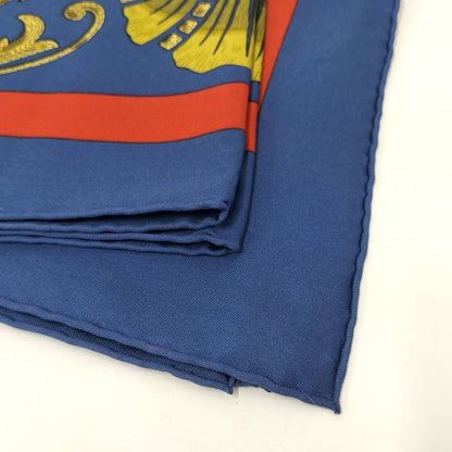 Hermes Carre 90 Scarf Silk 100% Blue — view 7