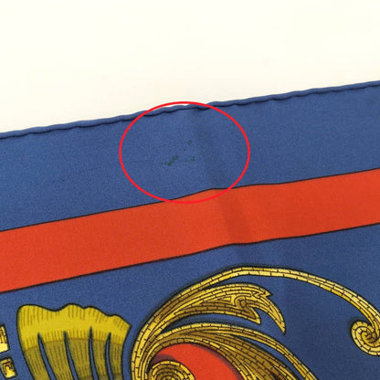 Hermes Carre 90 Scarf Silk 100% Blue — view 4