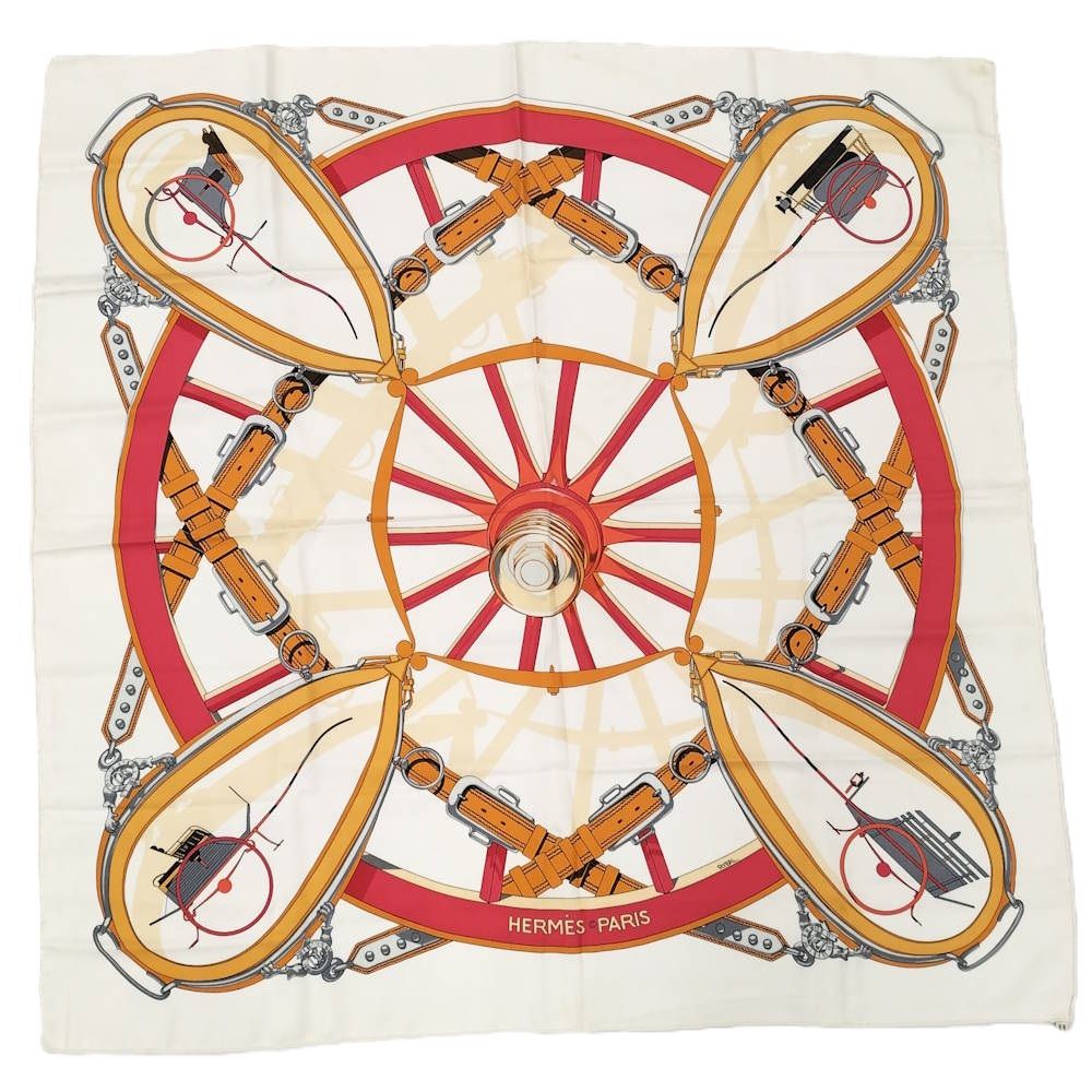 Hermes Carre 90 Scarf Silk Wheels to Freedom