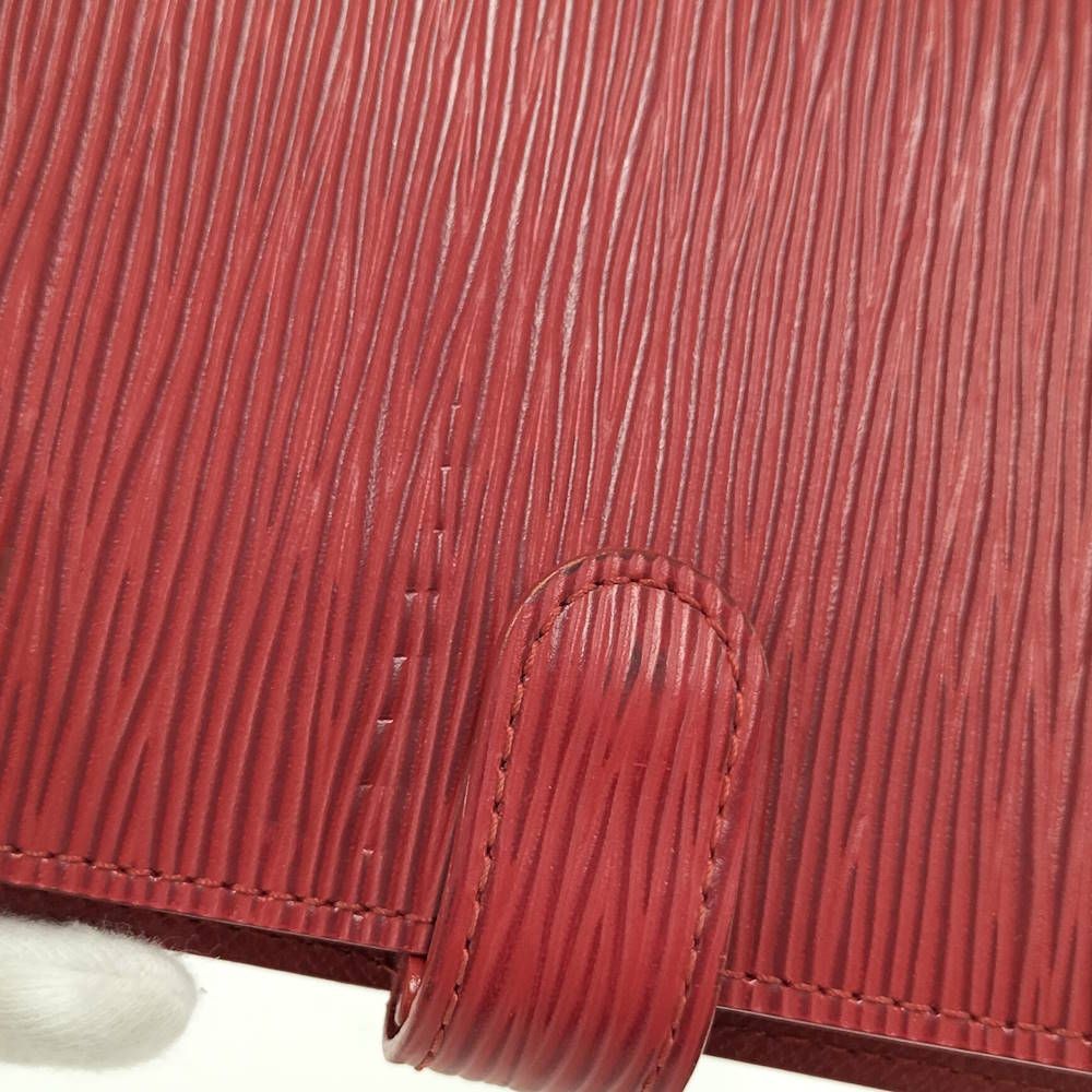 Louis Vuitton Agenda PM Notebook Cover Epi Castilian Red — view 6