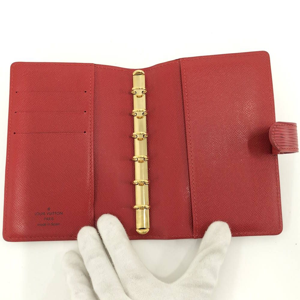 Louis Vuitton Agenda PM Notebook Cover Epi Castilian Red — view 2