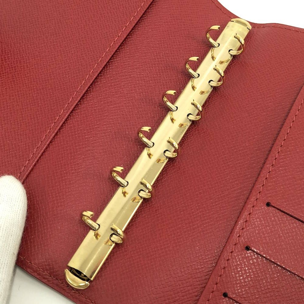 Louis Vuitton Agenda PM Notebook Cover Epi Castilian Red — view 8