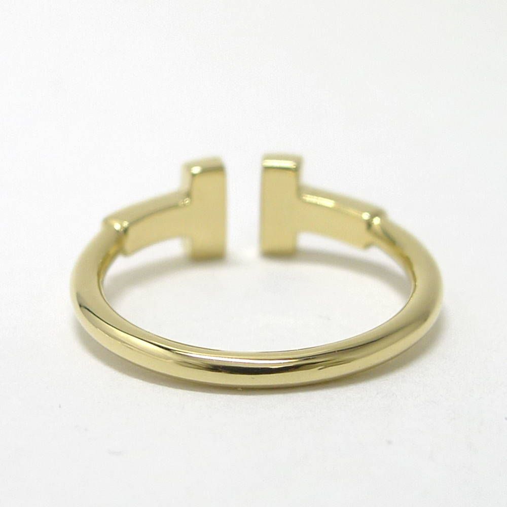 Tiffany & Co T Wire Ring 18k Yellow Gold Diamond — view 3