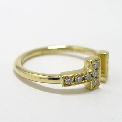 Tiffany & Co T Wire Ring 18k Yellow Gold Diamond — view 4