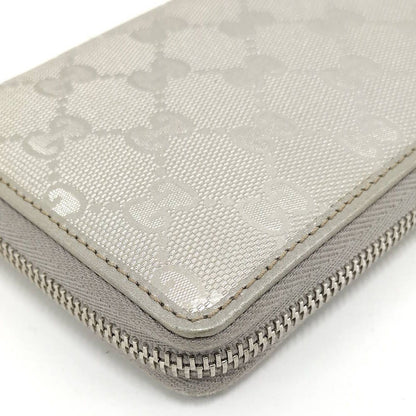 Gucci Zip Around Wallet GG Supreme Coating Silver — view 4