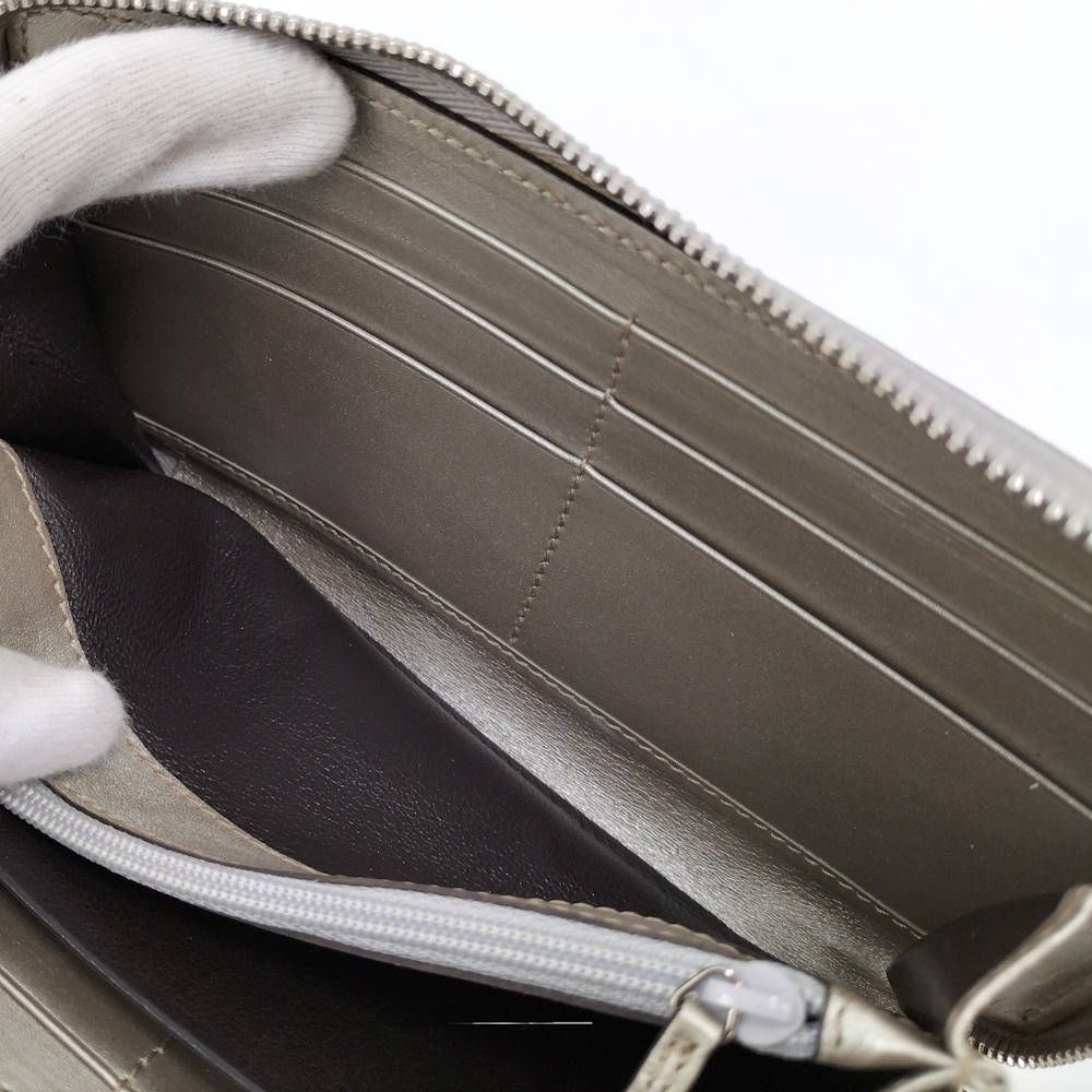 Gucci Zip Around Wallet GG Supreme Coating Silver — view 9