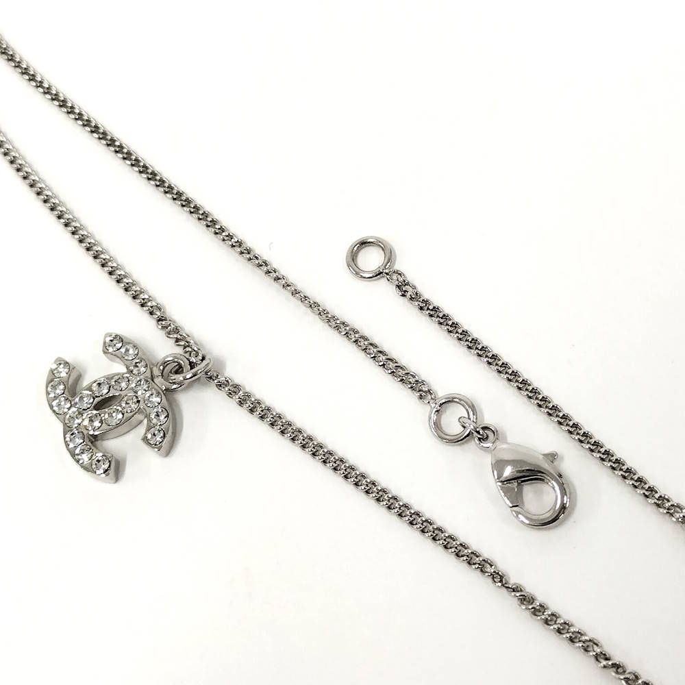 Chanel CC Logo Line Stone Necklace — view 4