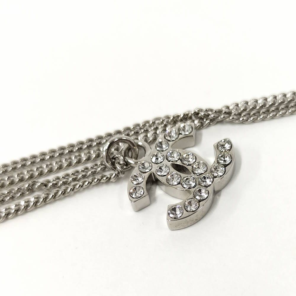 Chanel CC Logo Line Stone Necklace — view 6