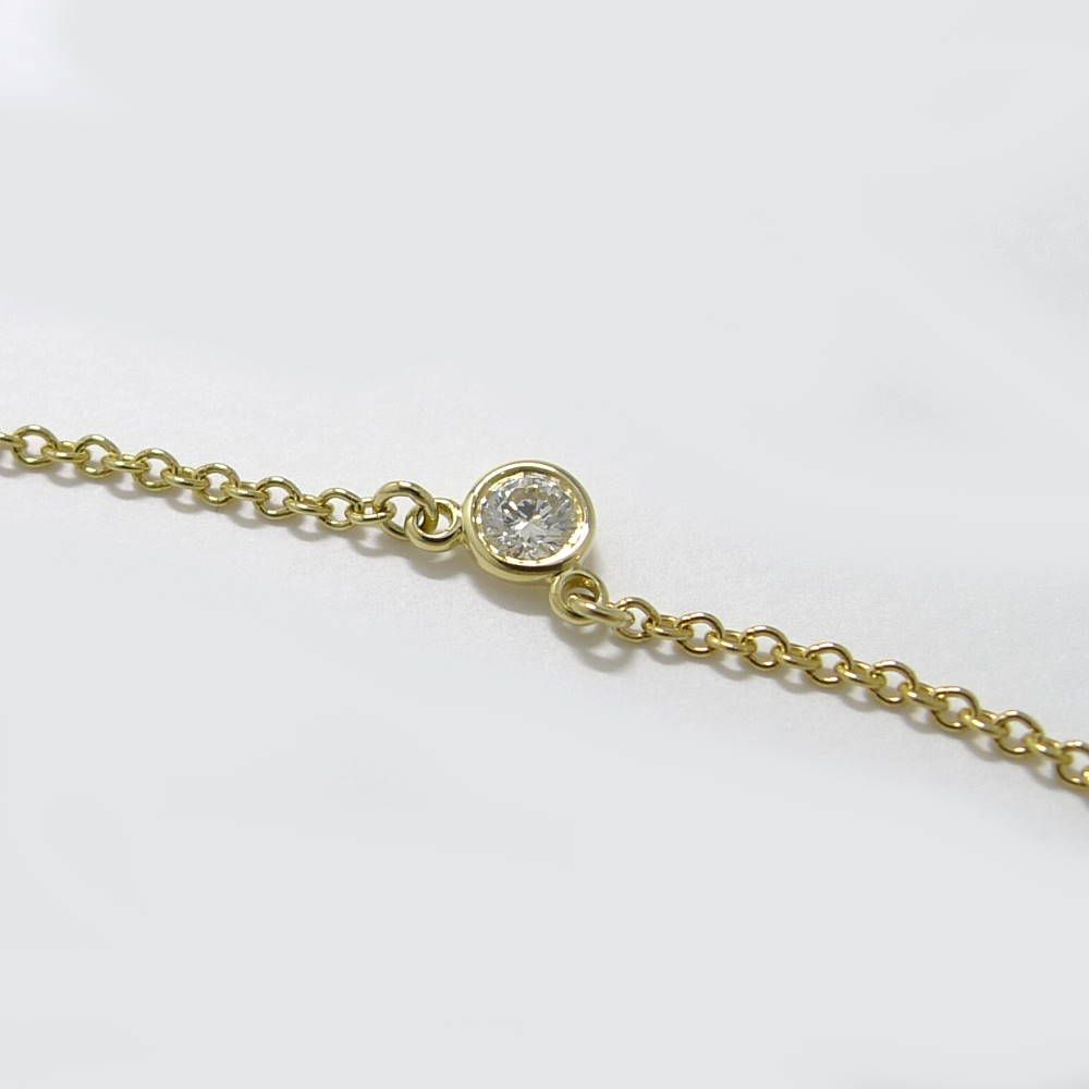 Tiffany & Co Necklace by the Yard 18k Yellow Gold Diamond — view 4