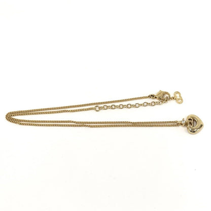 Dior CD Logo Necklace Line Stone Gold Plated — view 3
