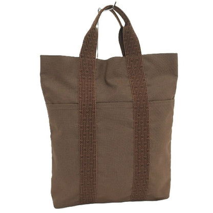 Hermes Her Line Cabas Tote Canvas Brown