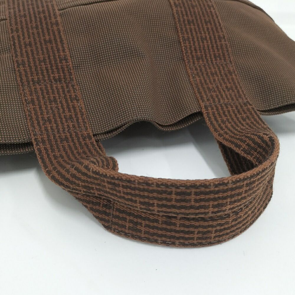 Hermes Her Line Cabas Tote Canvas Brown — view 5