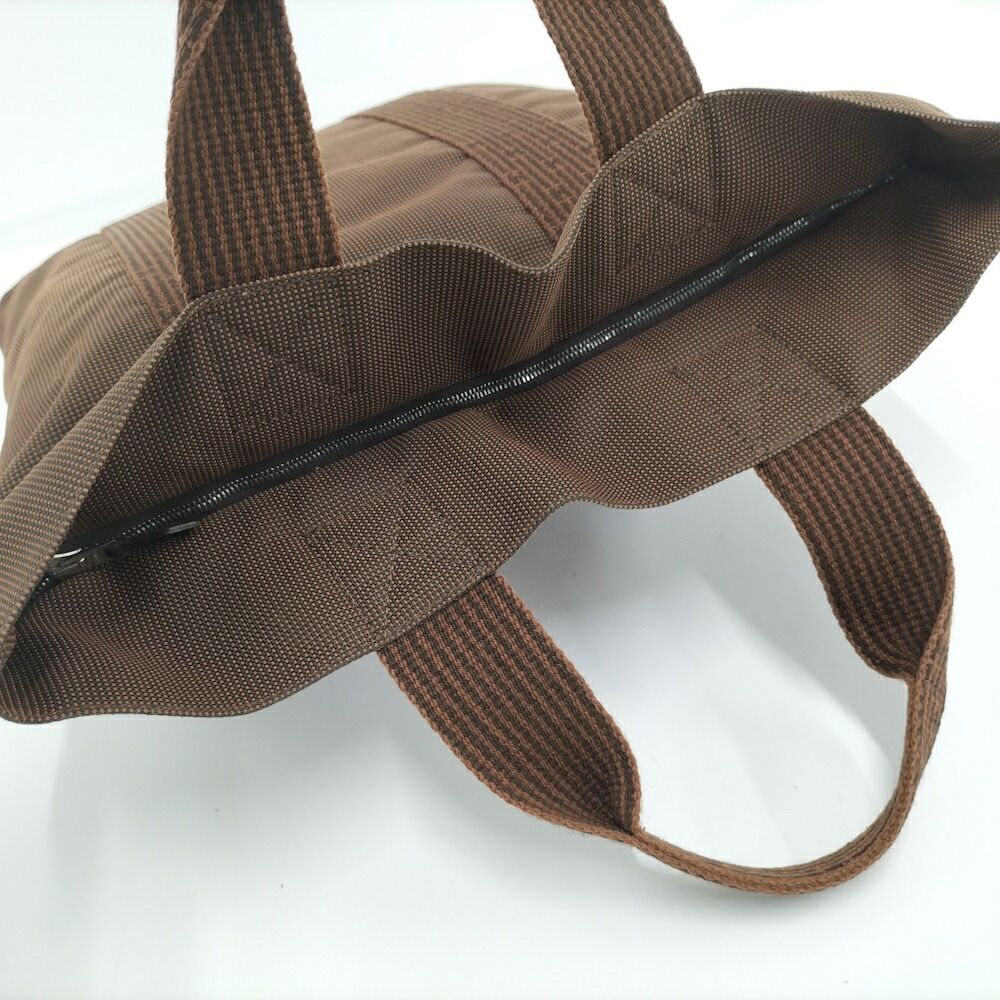 Hermes Her Line Cabas Tote Canvas Brown — view 6