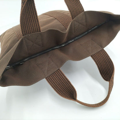 Hermes Her Line Cabas Tote Canvas Brown — view 6