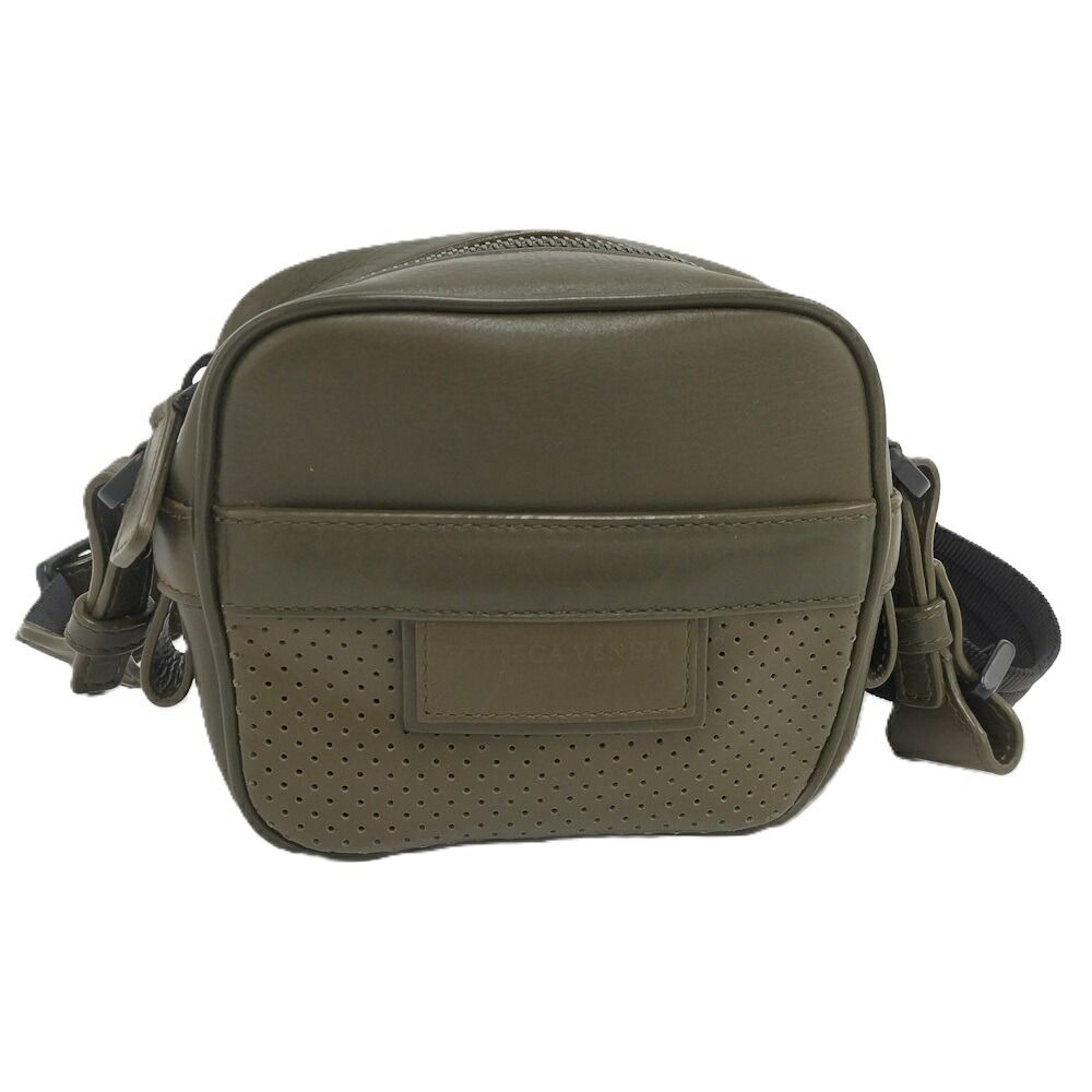 Bottega Veneta Shoulder Bag Leggero Leather Khaki