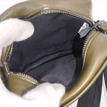 Bottega Veneta Shoulder Bag Leggero Leather Khaki — view 8