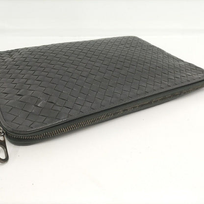 Bottega Veneta Clutch Intrecciato Leather Gray — view 7