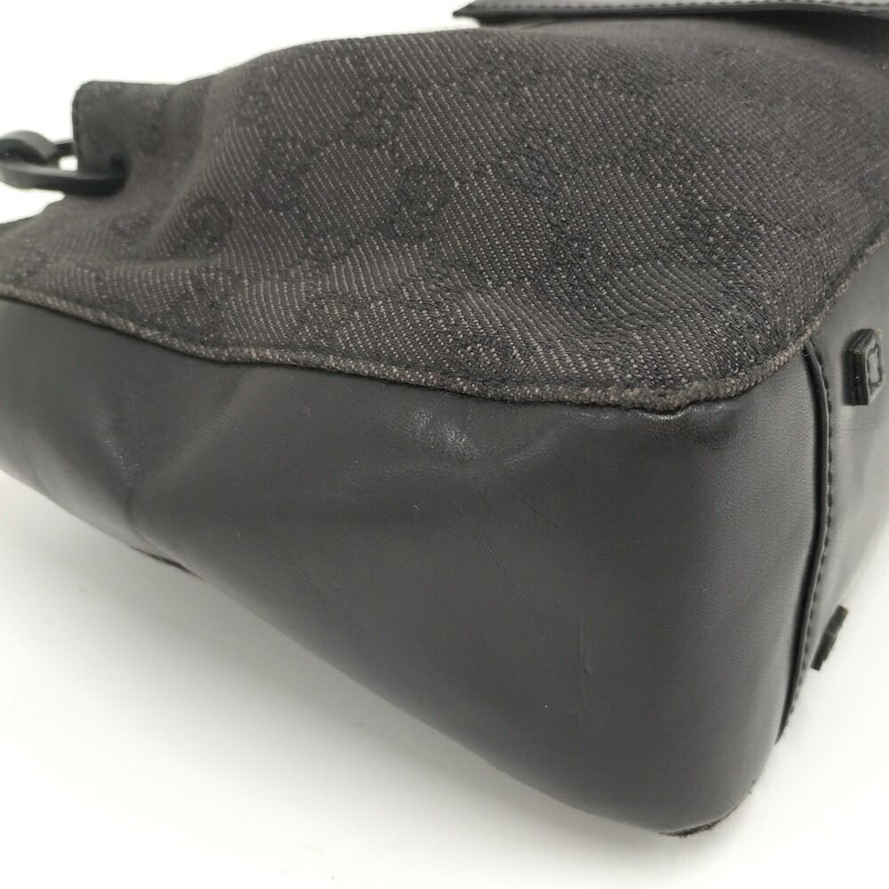 Gucci Tote GG Canvas Leather Black — view 5
