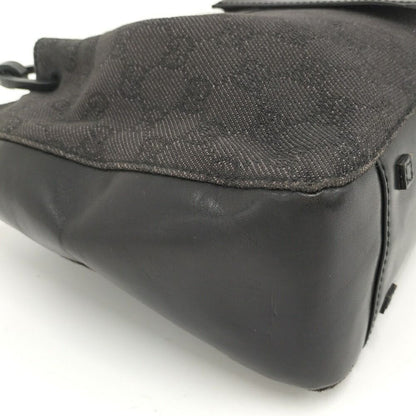Gucci Tote GG Canvas Leather Black — view 5