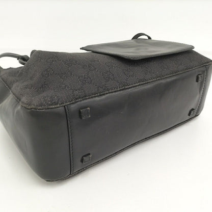 Gucci Tote GG Canvas Leather Black — view 4