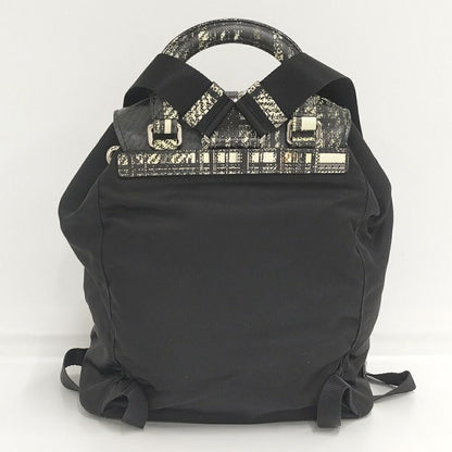 Prada Tessuto Backpack Check Nylon Black — view 2
