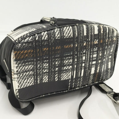 Prada Tessuto Backpack Check Nylon Black — view 4
