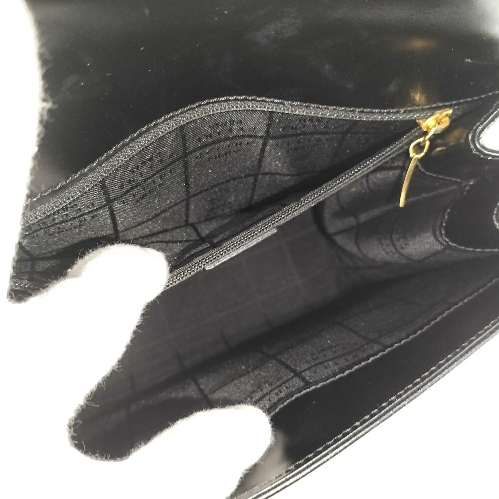 Celine Logo Ring Bag Leather Black — view 9