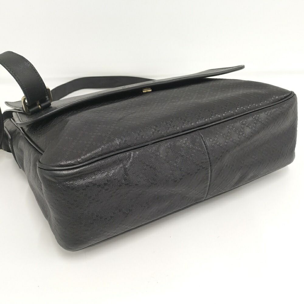 Gucci Shoulder Bag Diamante Leather Black — view 4