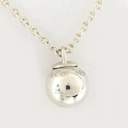 Tiffany & Co Ball Pendant Necklace Silver